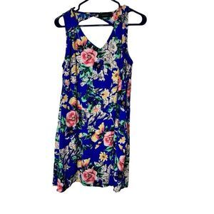 Sawyer Collection Sleeveless Open Back Pullover Floral Dress Size M # D22164-06